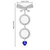1Pc Photo Charm DIY Memorial Photo Alloy Pin Brooch Weddings Anniversaries Picture Frame With Pendant