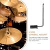Electronic Drum L-Rod Holder Adjustable Metal Support Arm For Drum Pad Rack Sturdy Percussion Hardware Accessory