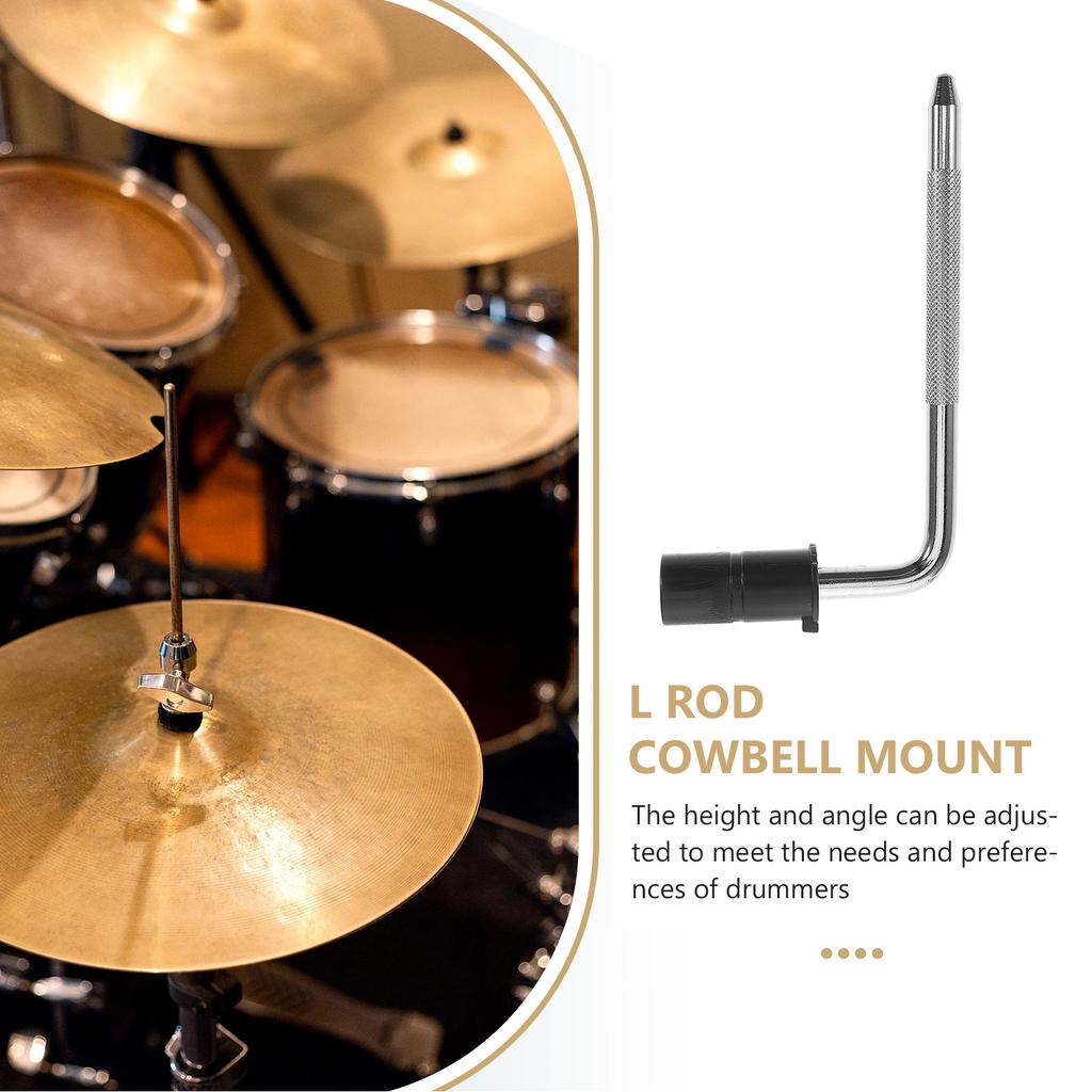 Electronic Drum L-Rod Holder Adjustable Metal Support Arm For Drum Pad Rack Sturdy Percussion Hardware Accessory