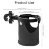 360° Swivel Mount Motorcycle Cup Holder Large Capacity Motorcycle Drink Holder for 7/8" to 1 1/4" Handlebar/Bumper/Pole Mount