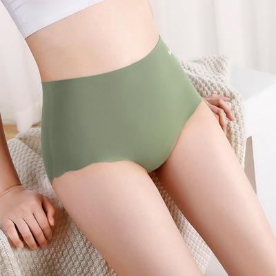Yu Mei Seamless High Waist Tummy Control Graphene Panties - Ice Silk, Plus Size, Hip Lifting Women's Triangle Briefs
