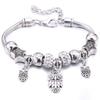 Adjustable Crystal Butterfly Beaded Bracelet - European & American Style Jewelry for Women