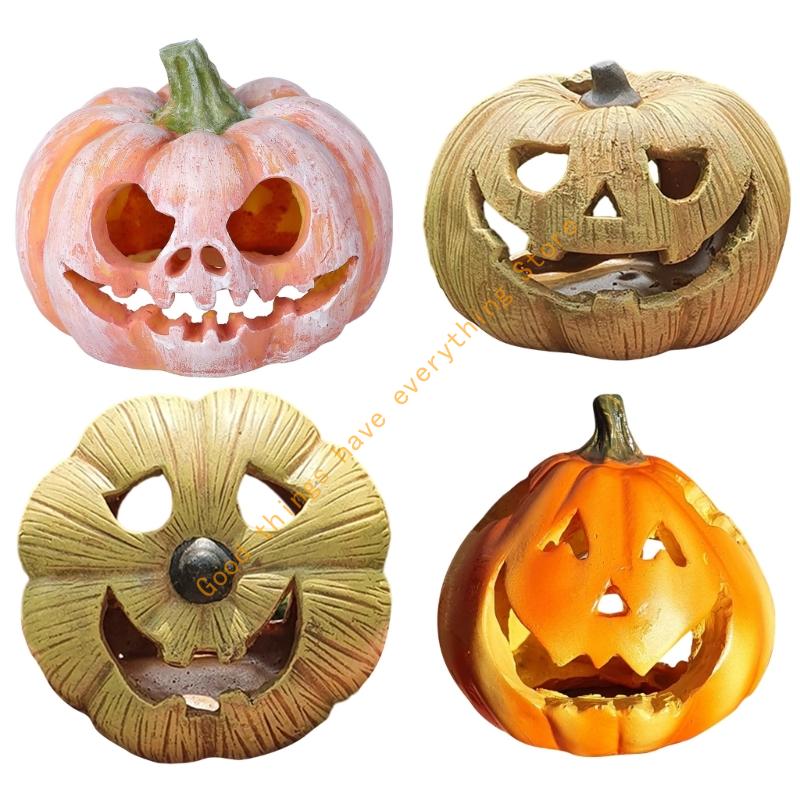 Pumpkins Fish Tanks Decoration Halloweens Theme Festives Fish Tanks Shelter 55KF