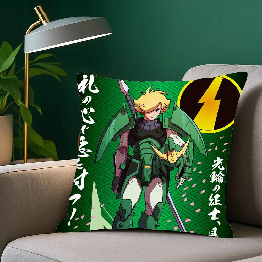 Anime R-Ronin Warriors Pillow Case Home Decor Throw For Sofa Bed Car Room Decor Gift Idea