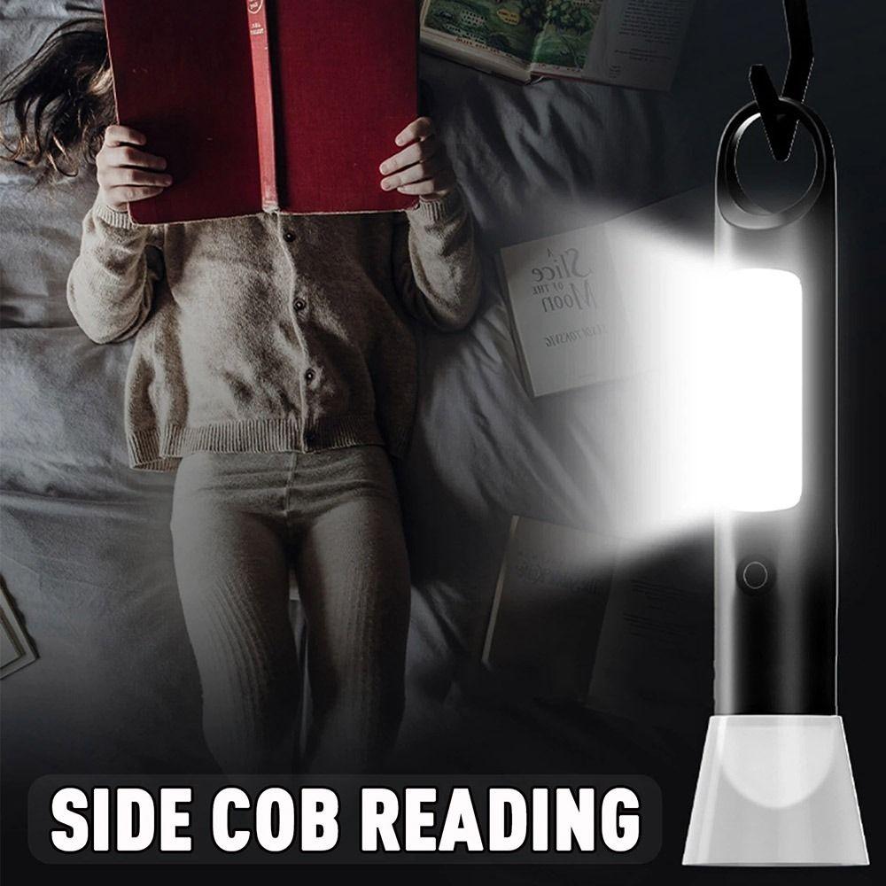COB Side Light Camping Lantern Rechargeable Outdoor Emergency Lights LED Flashlight Camping
