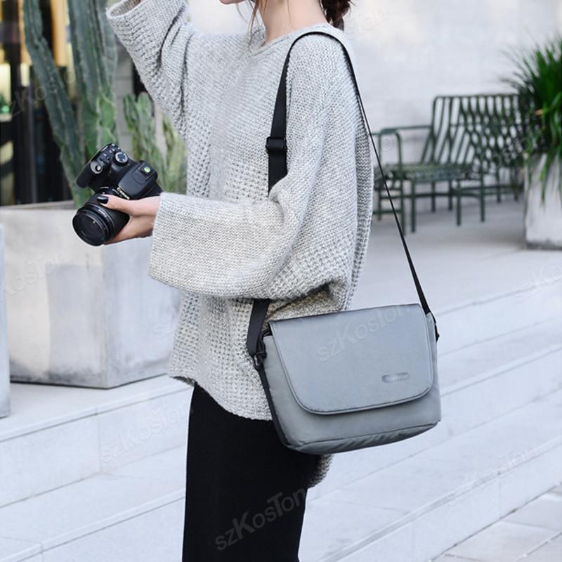 Messenger Bag Capacity Waterproof Bag Outdoor Travel Camera Bag with Removable Divider for DSLR Shoulder Storage Bag