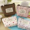Practical Headset Holder Wallet Flower Printed Coin Purse Women's Fabric Purse Coin Bag with Convenient Fastening