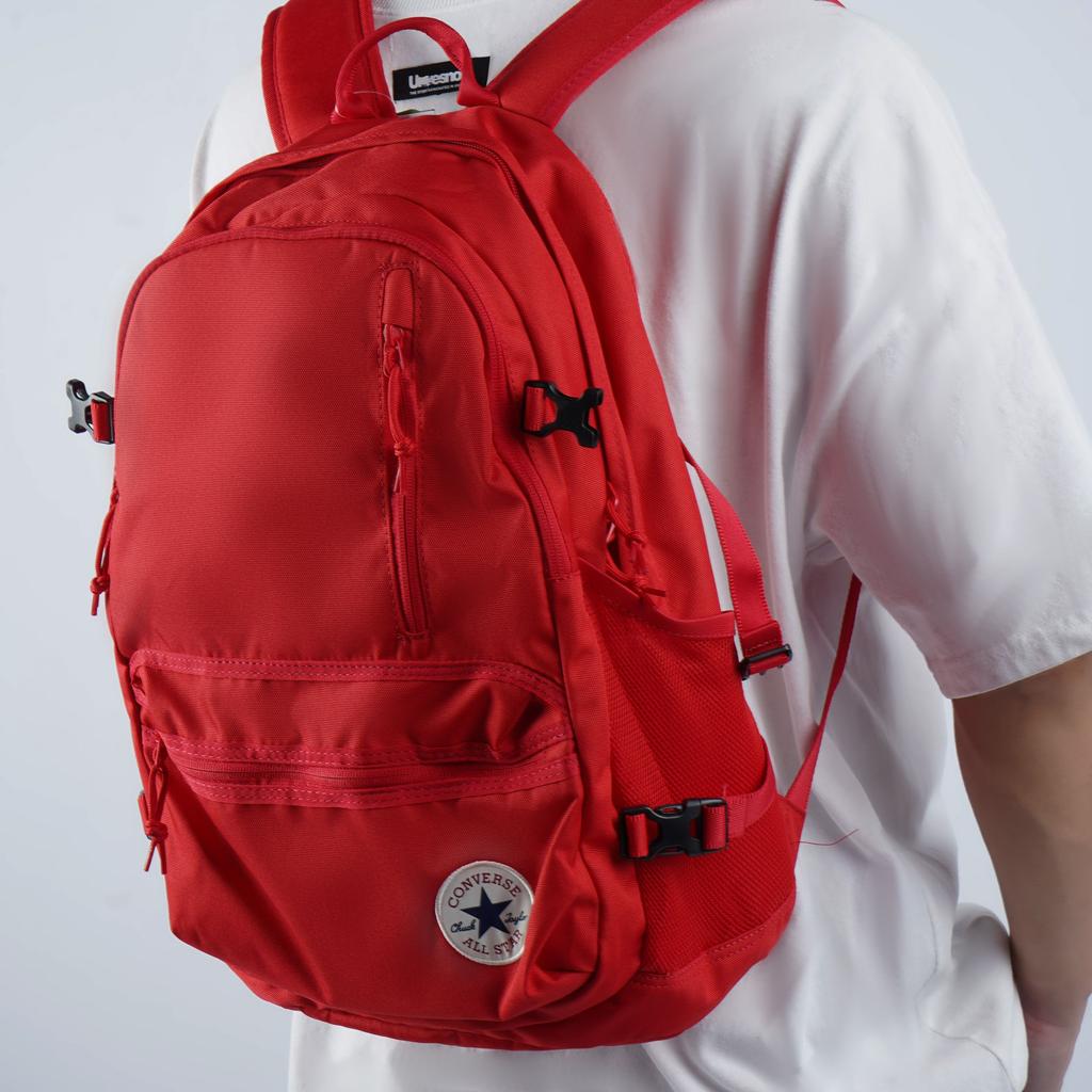 New Converse Mochila Straight Edge Backpack Red 10021138-610