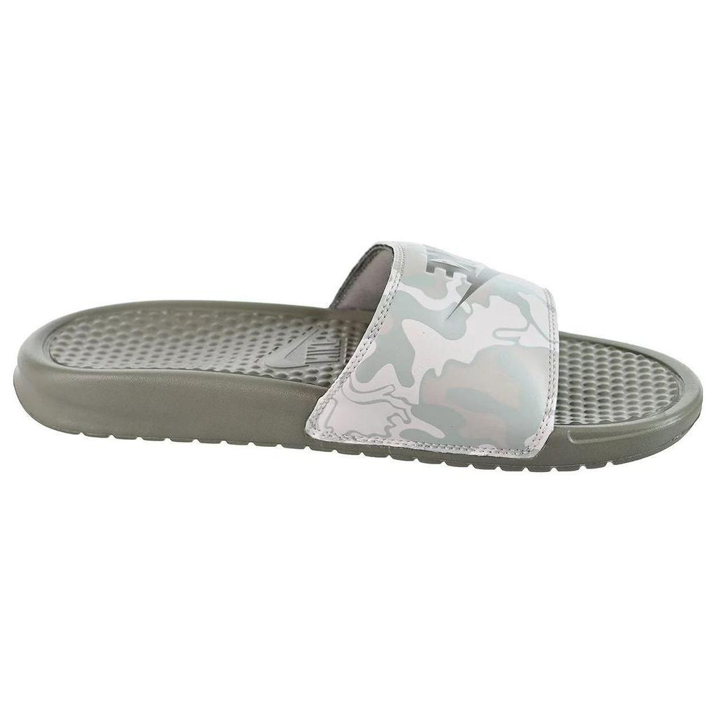 Nike Benassi JDI Print Dark Stucco Unisex Sandals Black 631261-009
