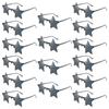 12/16 Pack Rimless Star Shaped Sunglasses New Fashion Candy Color Set Shades Women's Trendy Cute Party Props Sun Glasses