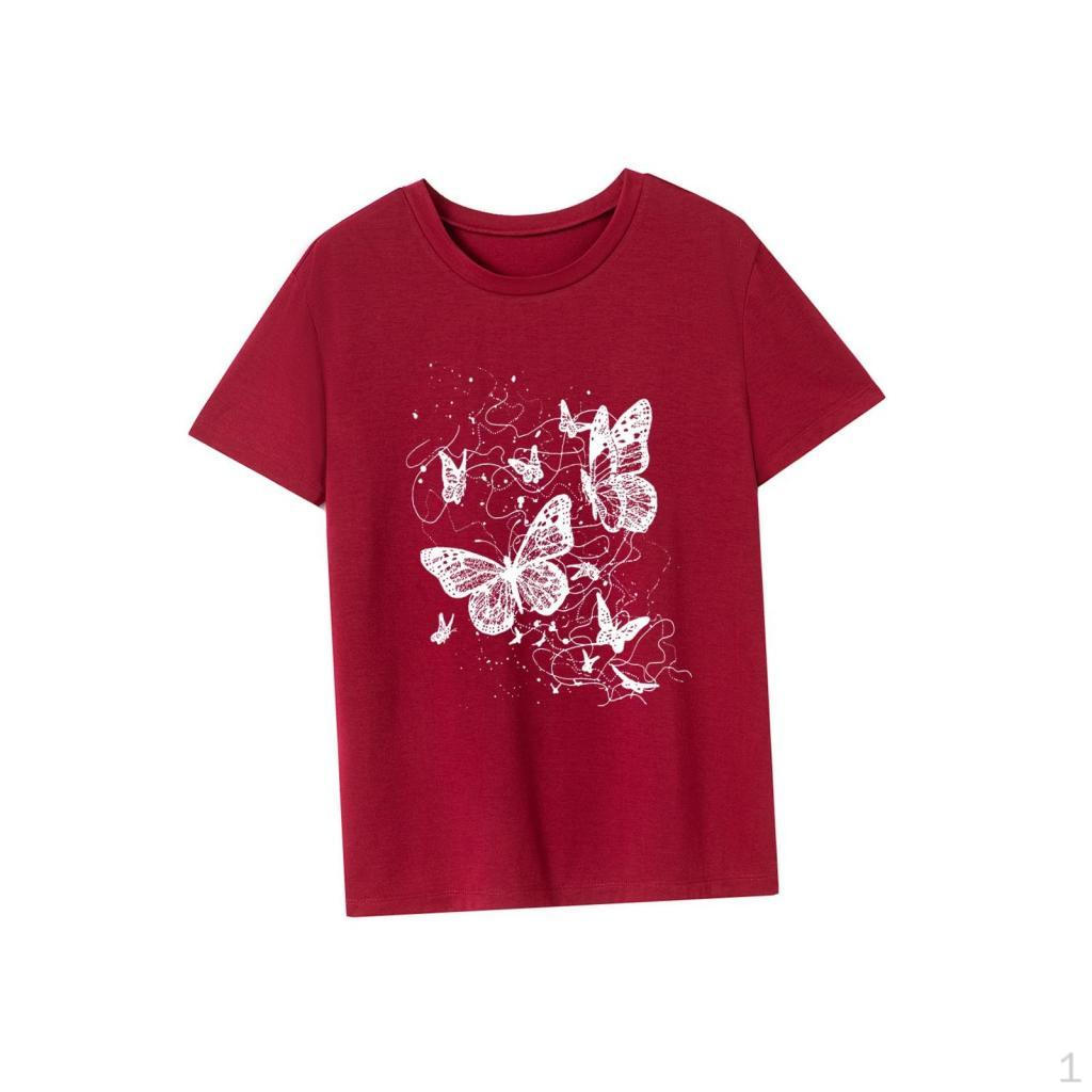 

Футболка для женщин, базовая футболка с круглым вырезом