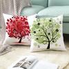 Colorful Tree Printing Decorative Pillowcase Colorful Tree Pillow Case Polyester Tree Pattern Pillow Cover Kussensloop Zt287