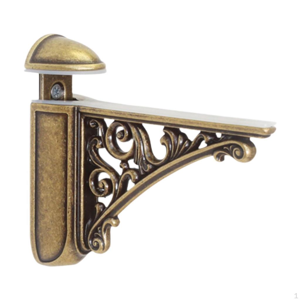 Glass Shelf Bracket Wall Adjustable Mounted for Bathroom Kitchen Home