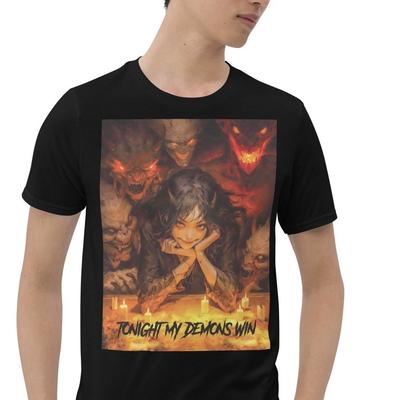 Heute Abend Meine Dämonen Gewinnen Horror Dämon Teufel Kurzarm Unisex T-Shirt