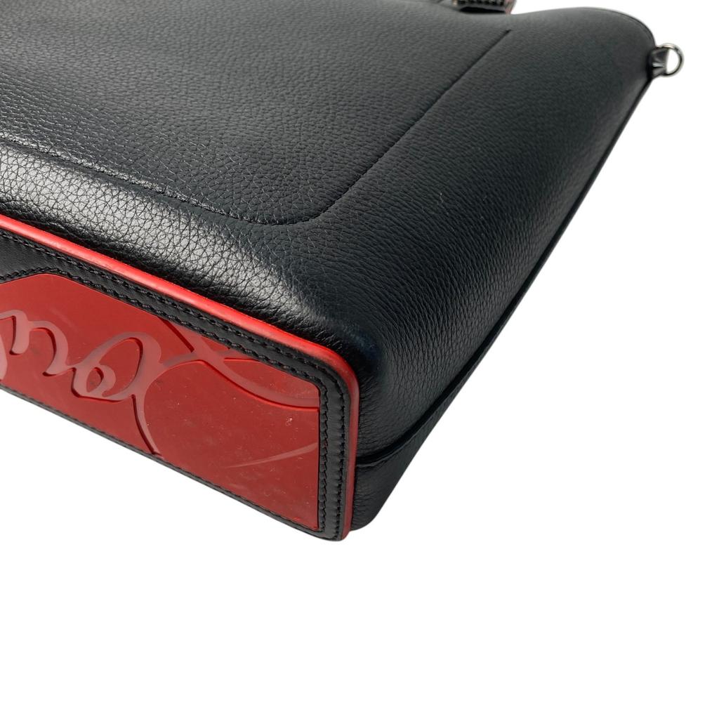 Used Christian LouboutinShoulder Bag black/Red Leather Women