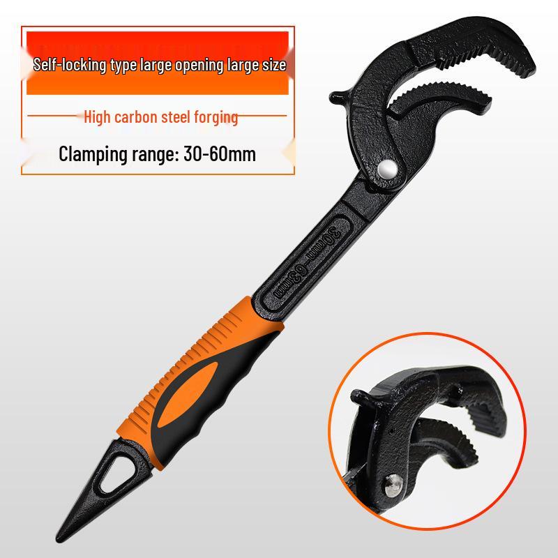 Multifunctional Adjustable Jaw Wrench: Multi-Purpose Pipe Wrench with Large & Small Openings