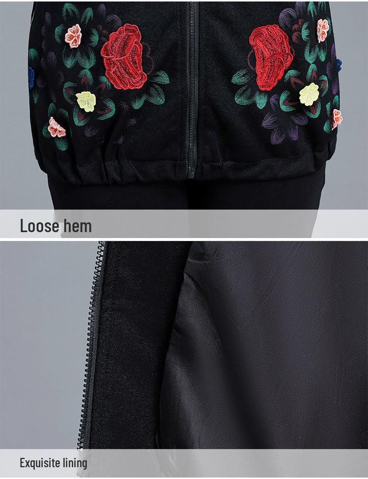Stylish Spring and Autumn Vest for Middle-Aged and Elderly Women - Plus Size