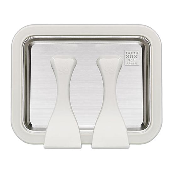 Manual Freezing Yogurt Maker Stainless Steel Ice Cream Roll Machine for Home