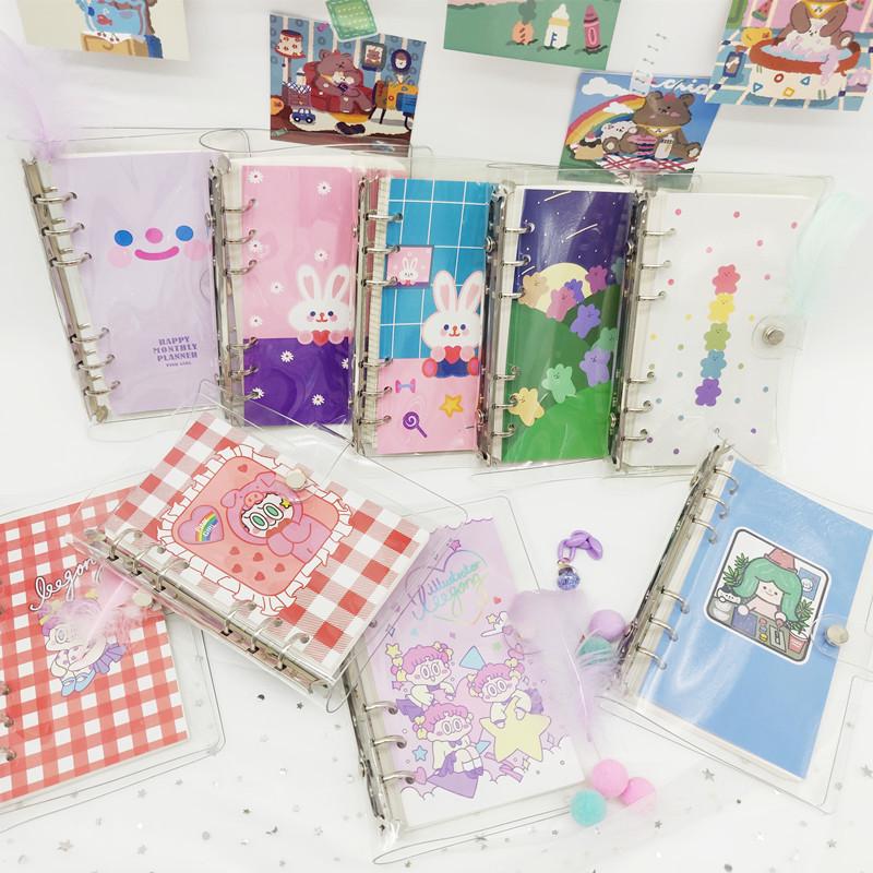 Wangdins Korean Heart-Inspired Transparent Planner Set