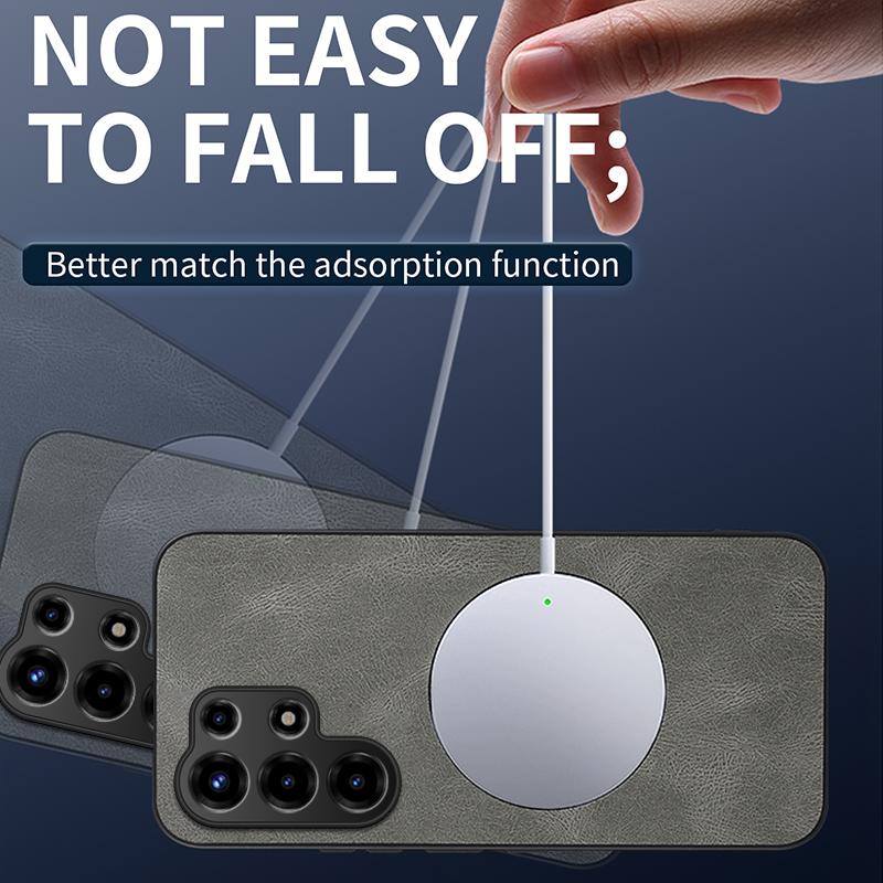 For itel Super 26 Ultra/itel Super 26Ultra Case Simple Stylish Magnetic Suction Luxury PU Leather Skin-friendly Anti-drop Cover