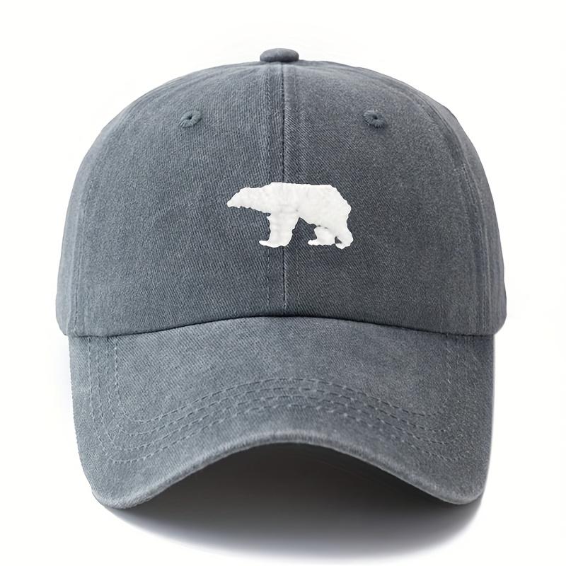 Polar Bear Pattern Baseball Hat for Men and Women Outdoor Sunscreen, Vacation, Camping, Party, Truck Driver Hat
