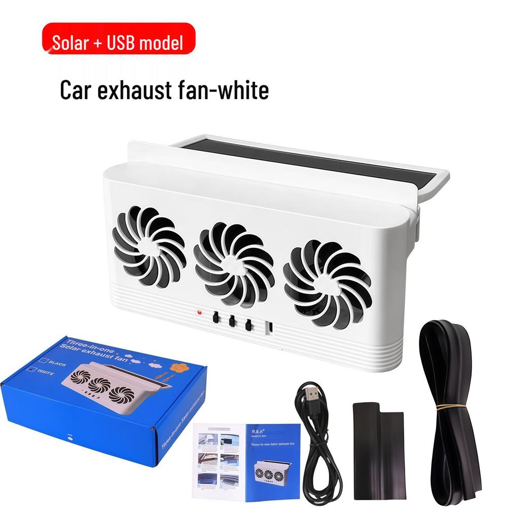 Solar Car Ventilation and Cooling Exhaust Fan