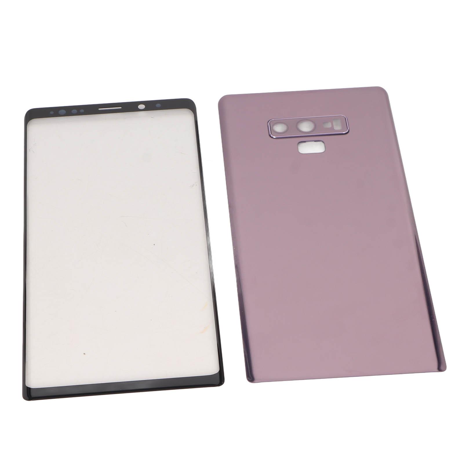 

Защитное стекло экрана телефона и задняя крышка телефона Комплект для ремонта экрана и задней панели для Galaxy Note 9 Фиолетовый фиолетовый