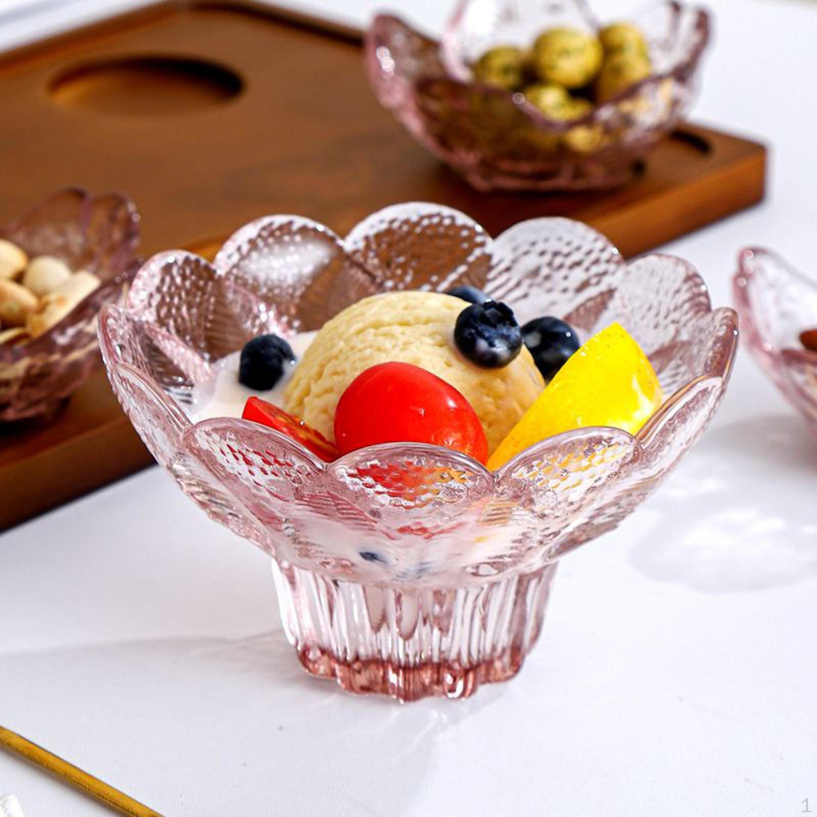 

Подставка для закусок в форме цветка для овощей и десертов стеклянная фруктовница 12x7cm