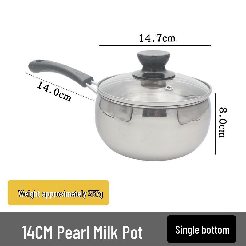 Stainless Steel Baby Food and Milk Pot for Home Use