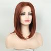 Synthetic Short Women's Bob Wig with Inclinde Bangs Natural Straight Hair Daily Cosplay Halloween Heat Resistant