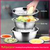 3-Piece Stainless Steel Multi-functional Basin Set