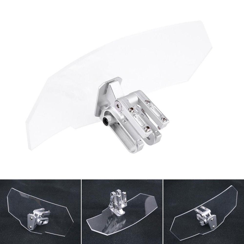 Clip On Motorcycle Windshield Heightened Motorcycle Wind Screen Racing Bike