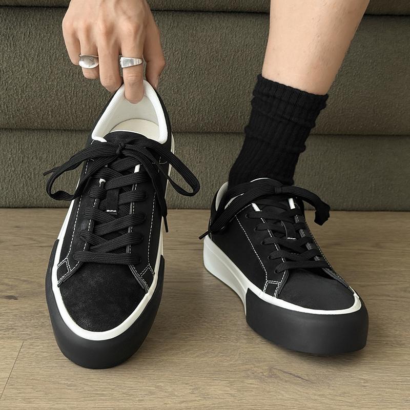 Fashion All-match Waking Shoes for Men Luxury Flats Design Business Shoes Leather Casual Shoes Fashion Lace-up High Quality Sneakers