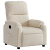 VidaXL Fauteuil Inclinable, Chaise de Relaxation, Siège avec Accoudoirs et Dossier, Fauteuil TV de Salon, Moderne, Beige 373454