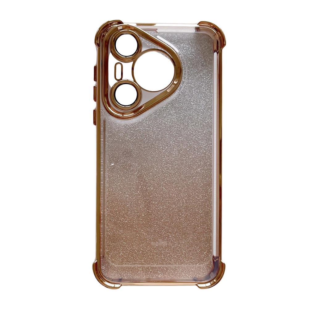 Huawei Pura70ultra Magnetic Stand HONOR 100 Electroplated Four-corner Anti-drop Gradient Glitter Phone Case