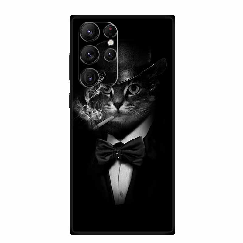 For Samsung S23 Ultra Phone Case Cover S23Ultra Black Silicone Soft Back Case For Samsung Galaxy S22 S23 Ultra Case S 23 Ultra