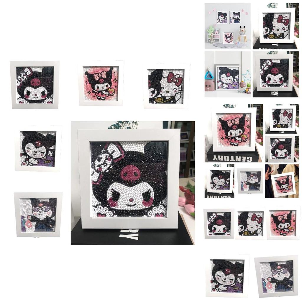 Neues Cartoon-PVC-Stick-Diamantgemälde mit Kunststoffrahmen Perfektes Geburtstagsgeschenk für Kinder und Erwachsene