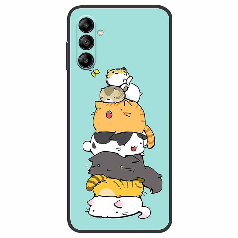 For Samsung Galaxy A14 4G 5G Case Animals TPU Soft Silicone Back Cover Phone Cases for Samsung A15 4G 5G SM-A145F Dog Cat Coque