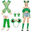 Treefrog Queen Costume Set Childrens Costumes Outfit Role Play Headpiece For Kids Birthday Party And Family Gathering Fun