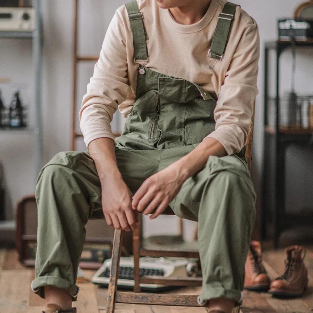 Men's Pants European and American Vintage Men's Cargo Pants Loose Plus Size Casual Export Overalls