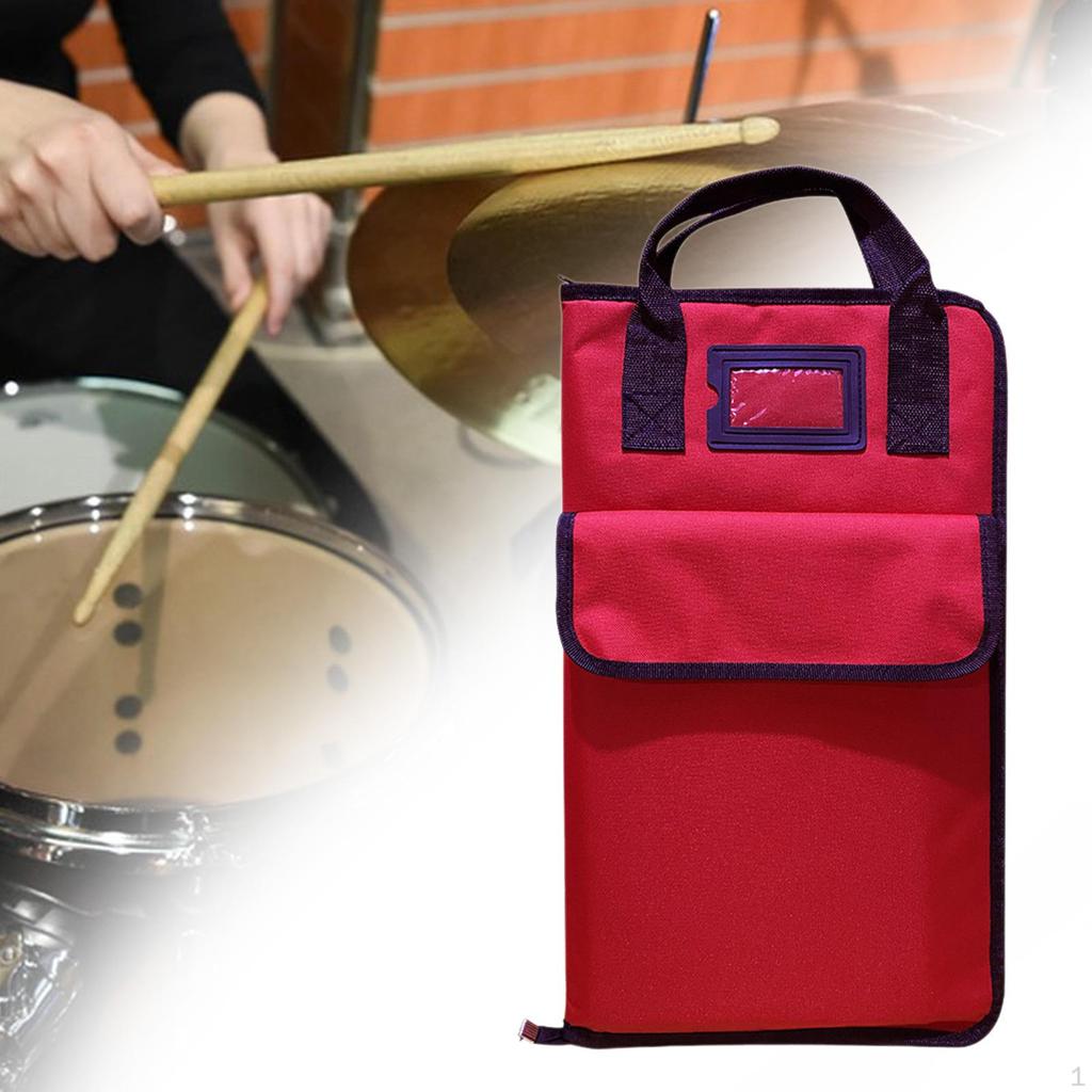 Carrying Case for Drumsticks with Pouch and Handle