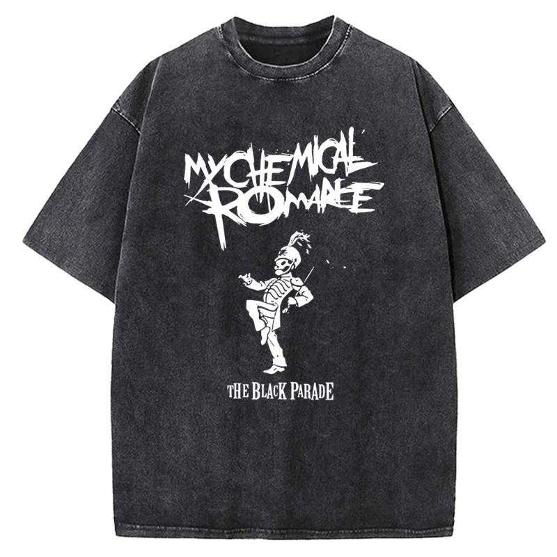 2025 Sommer My Chemical Romance Mcr Dead Herren T-Shirt Parade Punk Emo Rock Mode Y2K Top Damen Oversized T-Shirt Kleidung