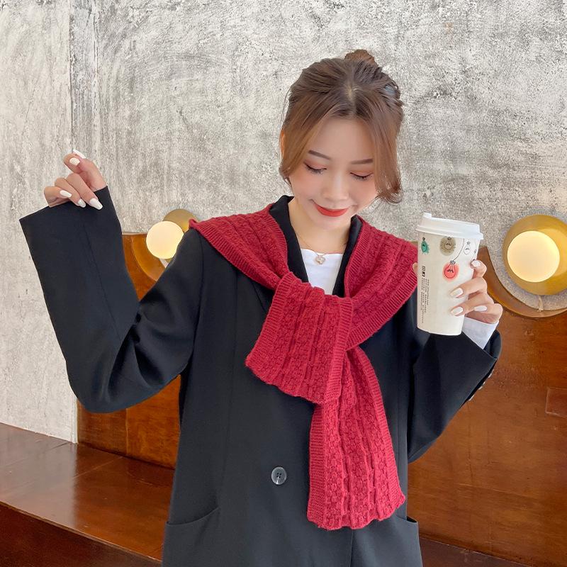 Women's Korean Knitted Hooded Shawl Vest - Casual Solid Color Layered Outerwear