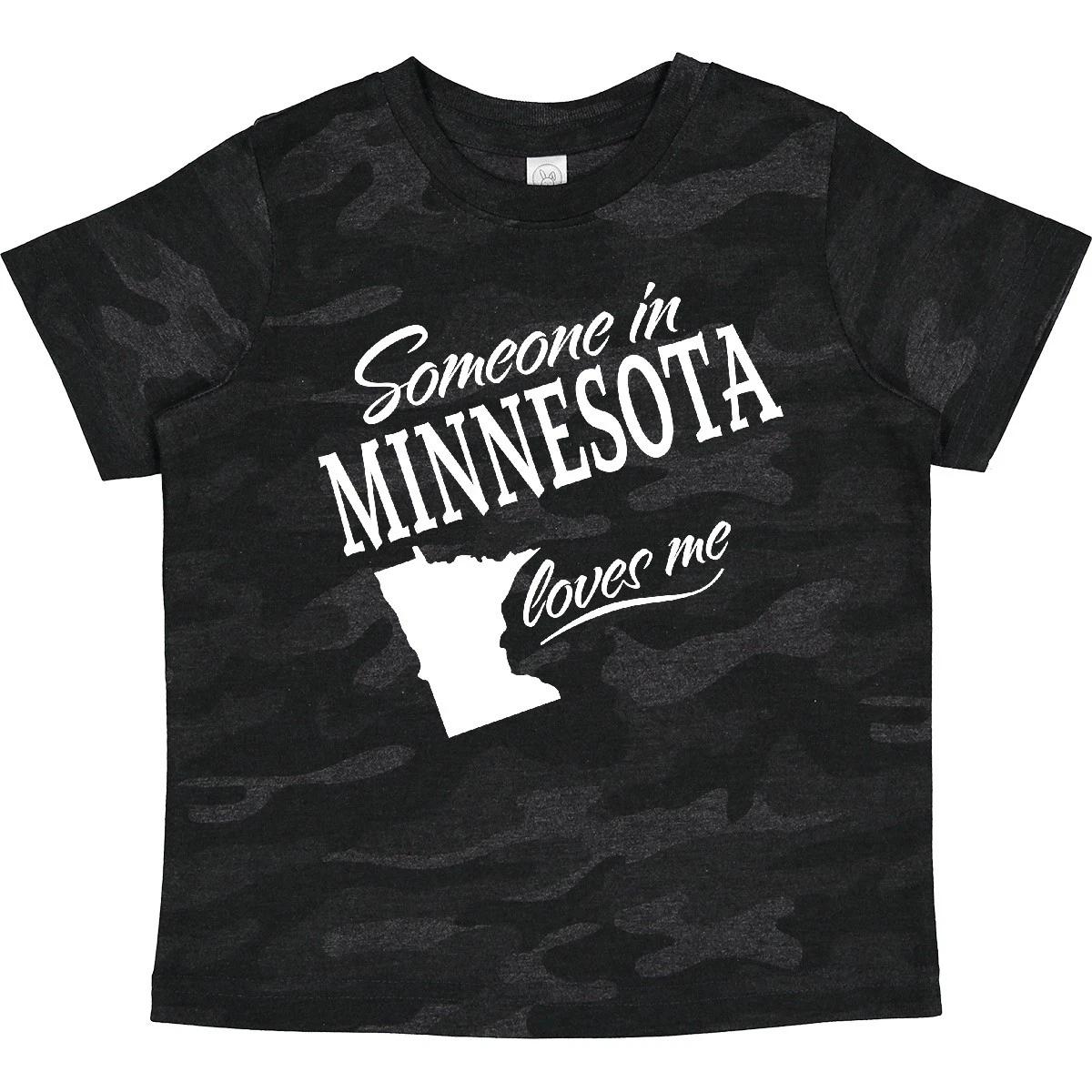 Inktastic Someone In Minnesota Loves Me Toddler T-Shirt Home Family Grandparents 140