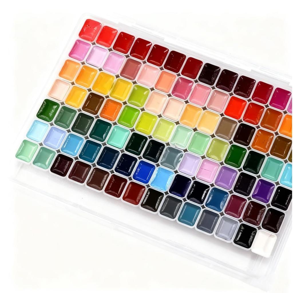 98/60/48 Rich Colors Premium Watercolor Paint Set, Perfect Travel Watercolor Set for Artsits,Hobbyists and Painting Lovers