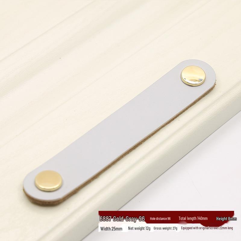 Nordischer Leder-Ziehgriff für Kleiderschrank, Schublade, Koffer oder Kiste