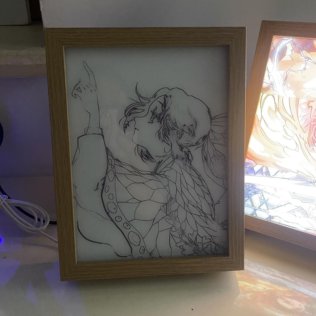 Demon Slayer Tanjirou Zenitsu Nezuko 3-Tone USB LED Night Light