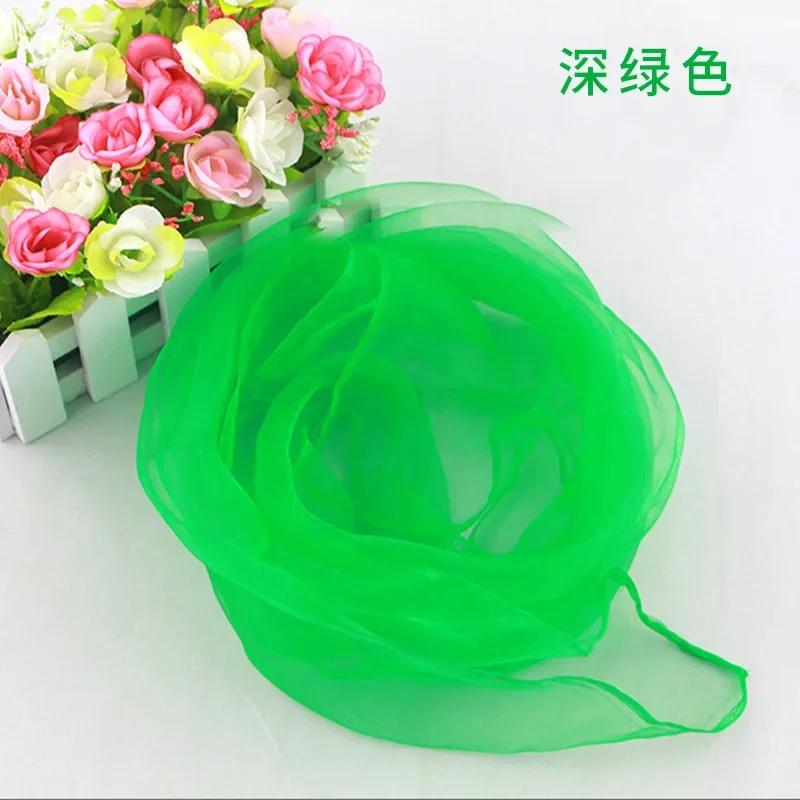10pcs 70x70cm Candy Colors Sheer Transparent Organza Chiffon Scarf Girls Women Dance Performance Square Neck Scarf