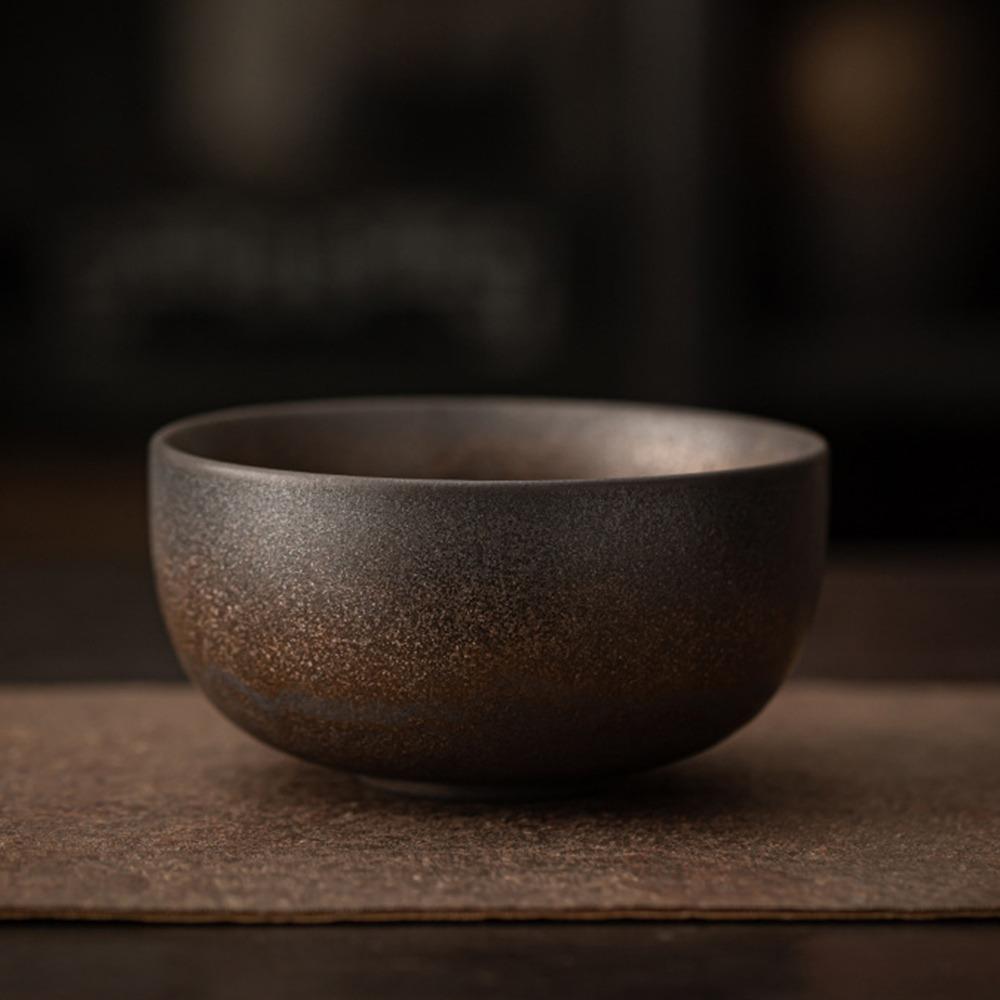 Smooth Matcha Bowl Ceramic Tea Salad Soup Bowl Traditional Tea-Making Tool  for Tea Set Accessories