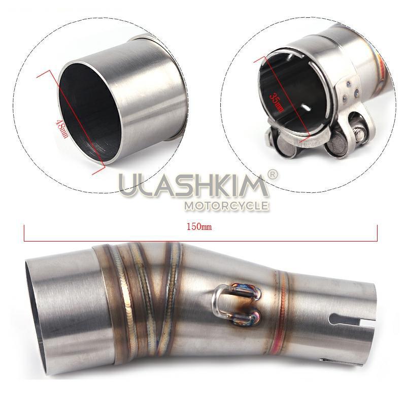 Modification du tube d'échappement intermédiaire pour Kawasaki Z250/Z300/Ninja 250/300
